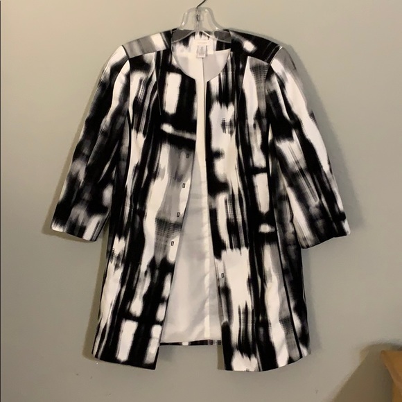 Chico's Jackets & Blazers - Chico’s watercolor3/4 sleeve jacket size 0